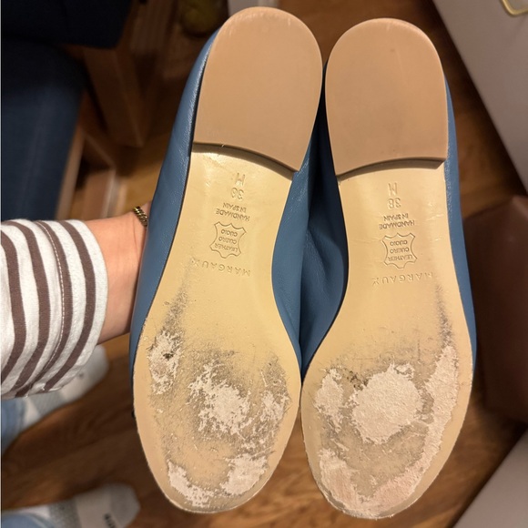 Margaux The Demi Ballet Flats in Cerulean Blue - Picture 4 of 5